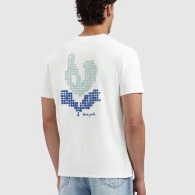Pure Path Pixel Flower T-Shirt Off White
