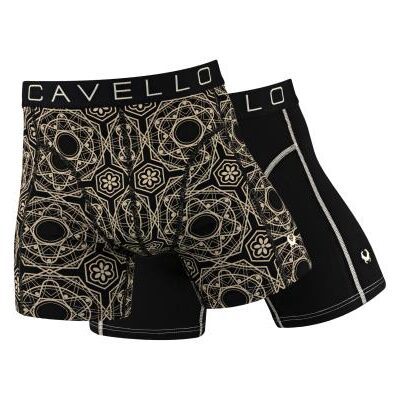 Cavello 2Pack Boxershort Black/Print
