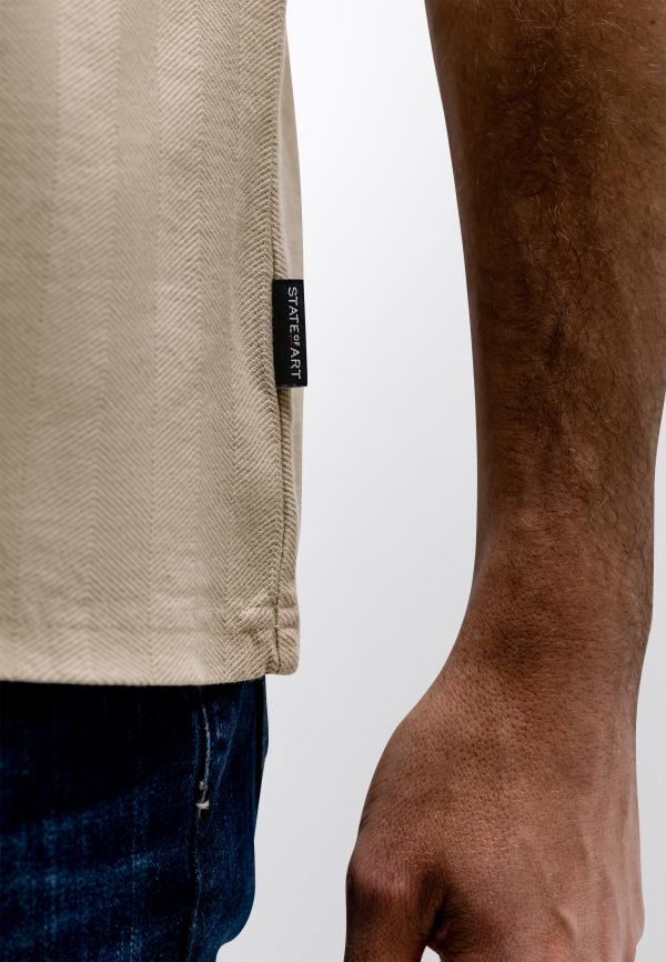 State Of Art T-Shirt Crew Neck SS Plain Cement - Afbeelding 4