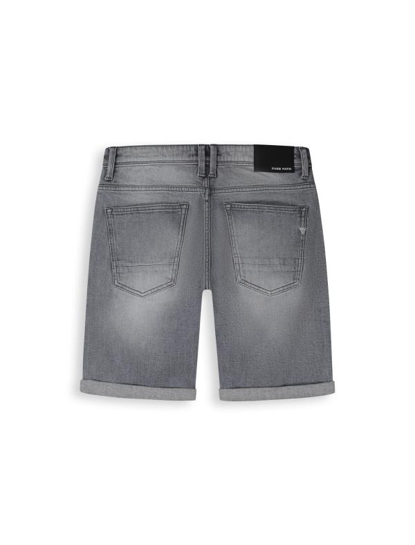 Pure Path The Miles Slim Fit Short Denim Light Grey - Afbeelding 2