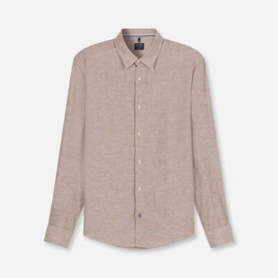Olymp Casual Overhemd Regular Fit Bruin