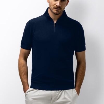 State Of Art Polo Knitted SS Plain Marine