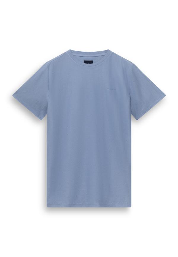State Of Art T-Shirt Crew Neck SS Plain Middenblauw - Afbeelding 5