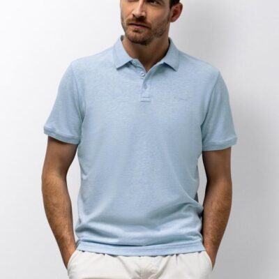 State Of Art Polo Pique SS Plain Lichtblauw