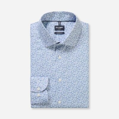 Olymp Overhemd Modernfit global Kent Bleu