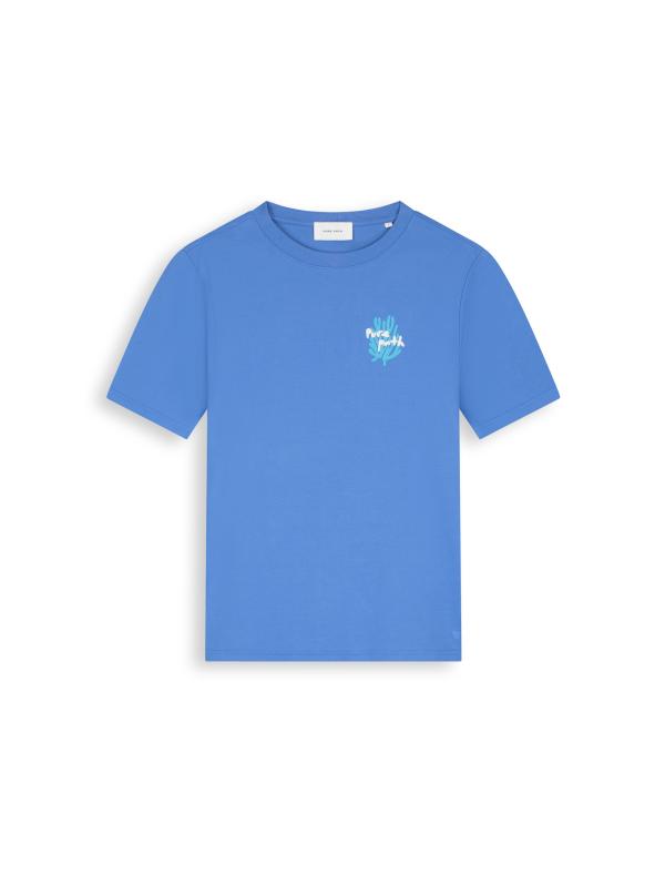 Pure Path Coral Reef T-Shirt Faded Cobalt - Afbeelding 4