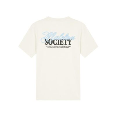 Malelions Men Society T-Shirt Off-White