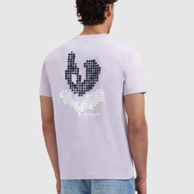 Pure Path Pixel Flower T-Shirt Lilac