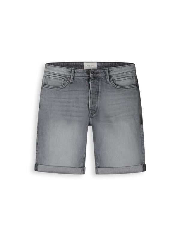Pure Path The Miles Slim Fit Short Denim Light Grey