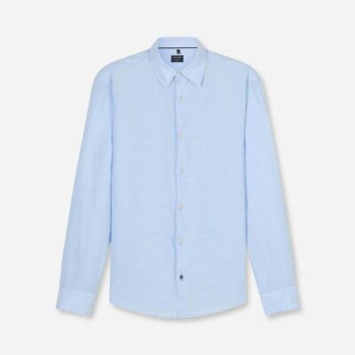 Olymp Casual Overhemd Regular Fit Lichtblauw