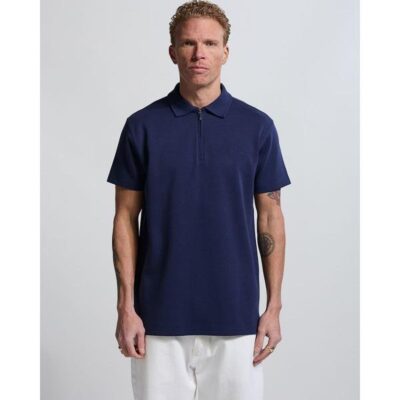 Vänner Regular Polo Zip Navy