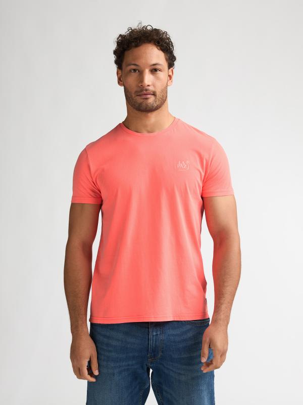 Petrol Industries Men T-Shirt SS Fiery Coral