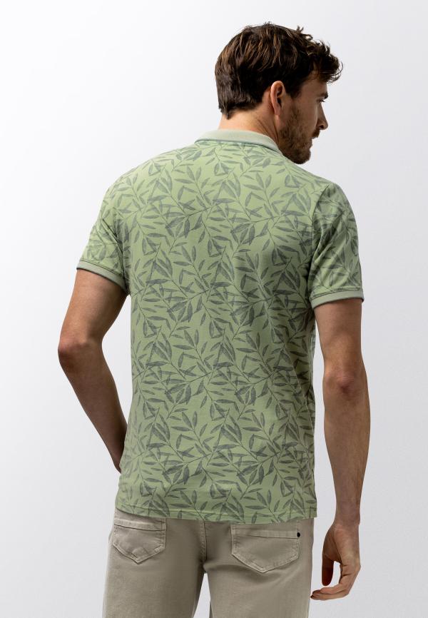 State Of Art Polo Polo Pique SS Printed Lichtgroen/Jade - Afbeelding 2