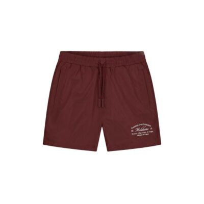 Malelions Men Marina Swim Shorts Burgundy