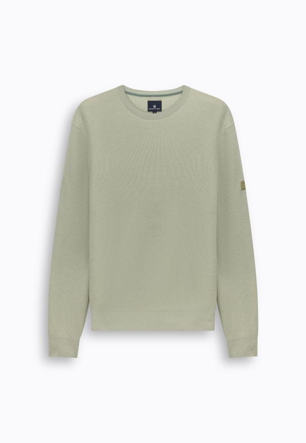 State Of Art Pullover Crew-Neck Plain Licht groen - Afbeelding 5