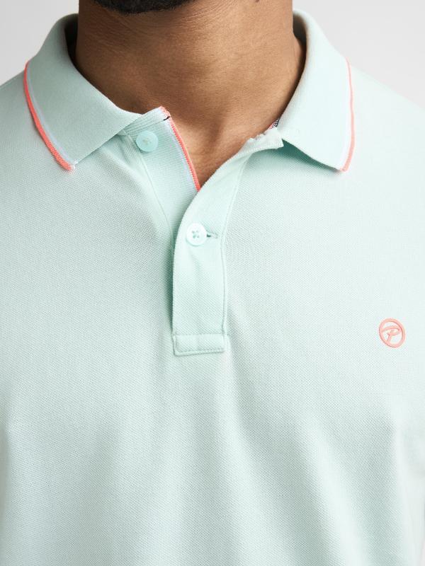 Petrol Industries Men Polo Short Sleeve Cool Mint - Afbeelding 2
