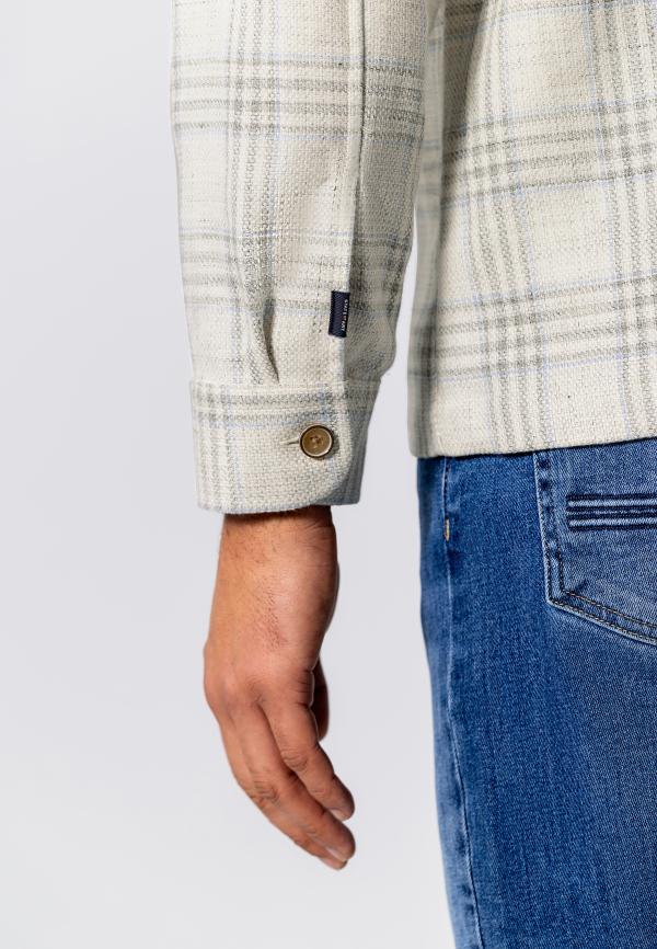 State Of Art Overshirt Long Sleeve Checked Kit/Lichtblauw - Afbeelding 4