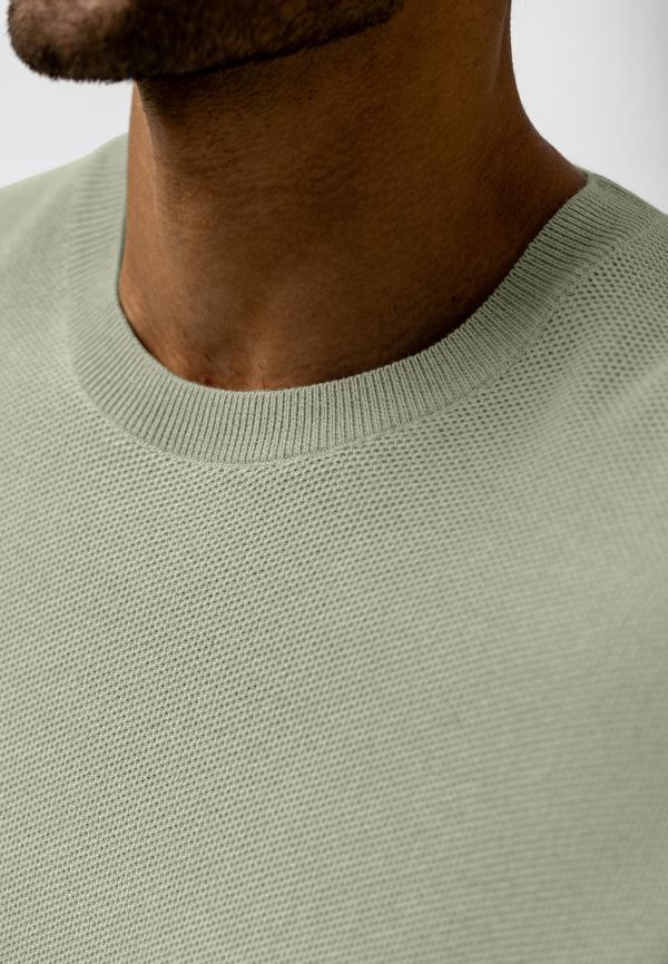 State Of Art Pullover Crew-Neck Plain Licht groen - Afbeelding 3