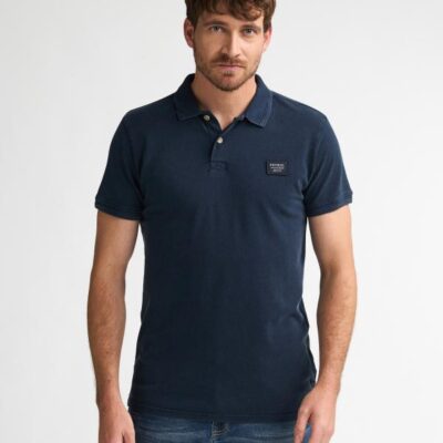 Petrol Polo Short Sleeve Navy Blue