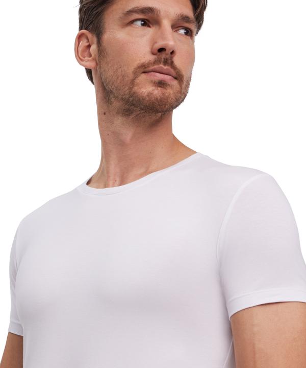 FALKE 2-Pack Heren T-Shirt Daily Comfort Wit - Afbeelding 4