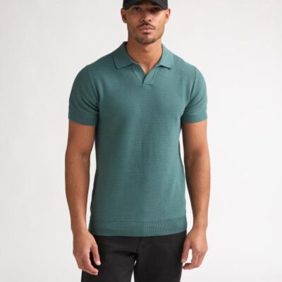 Petrol Industries Men Knitwear Polo Oil Green