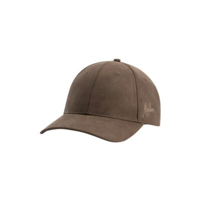 Malelions men Suede Signature Cap Stone Brown